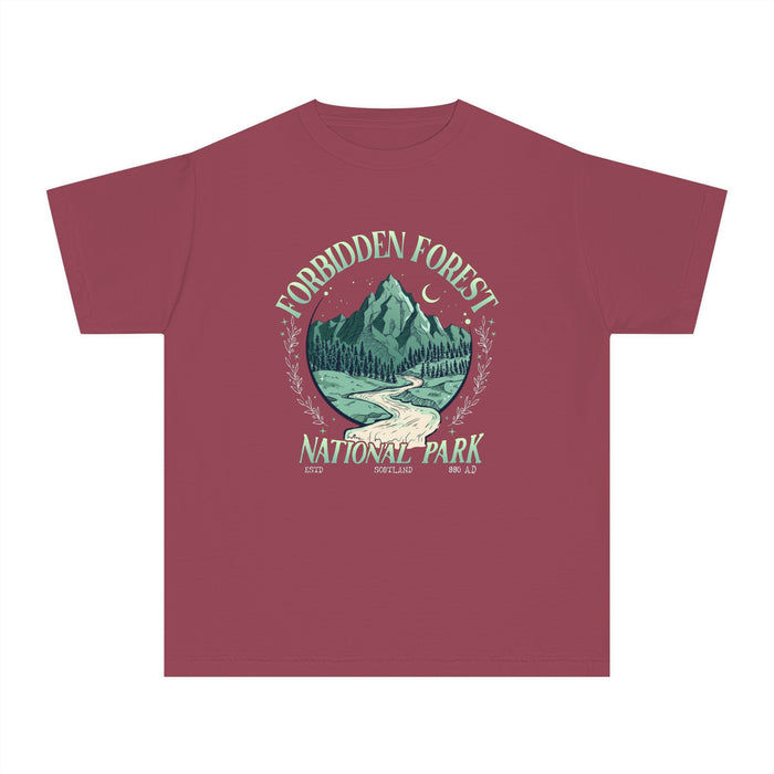 Forbidden Forest National Park Comfort Colors Youth Midweight Tee