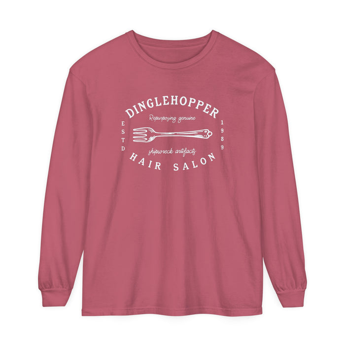 Dinglehopper Hair Salon Comfort Colors Unisex Garment-dyed Long Sleeve T-Shirt