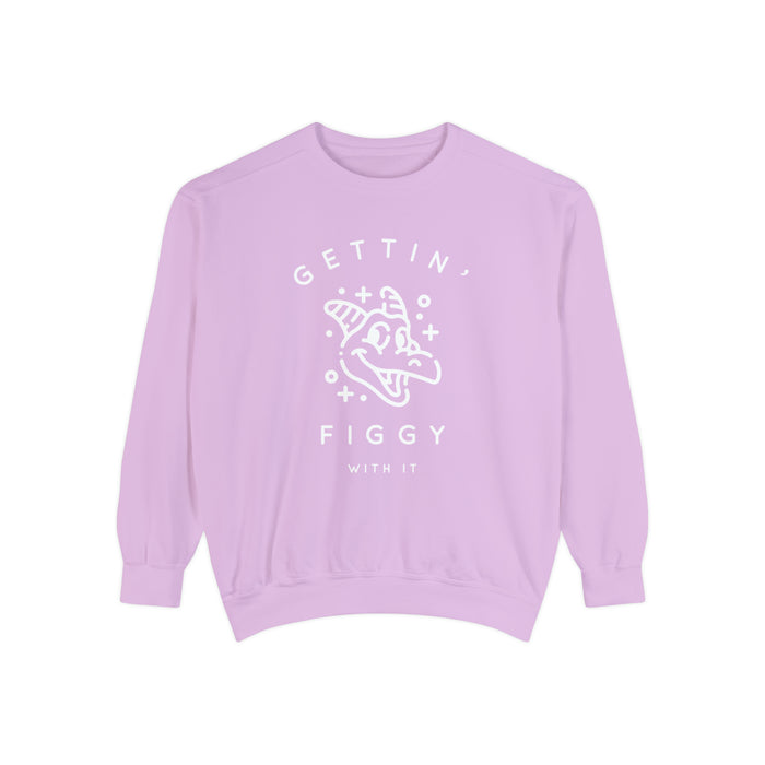 Gettin' Figgy With It Comfort Colors Unisex Garment-Dyed Sweatshirt