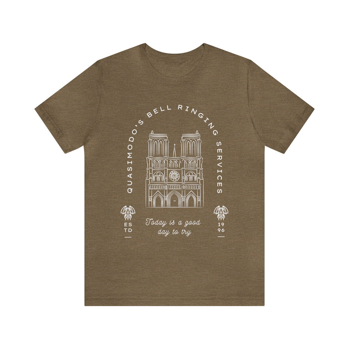 Quasimodo's Bell Ringing Services Bella Canvas Unisex Jersey Short Sleeve Tee