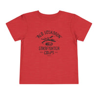 Red Squadron Starfighter Corps Bella Canvas Toddler Short Sleeve Tee