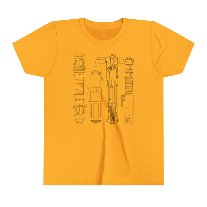 Lightsabers Bella Canvas Youth Short Sleeve Tee