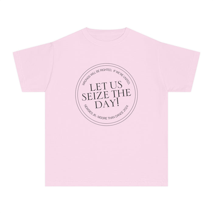 Let Us Seize The Day Comfort Colors Youth Midweight Tee