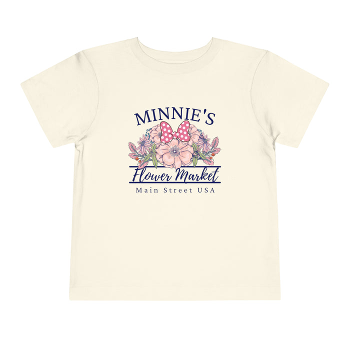 Minnie's Flower Market Bella Canvas Toddler Short Sleeve Tee