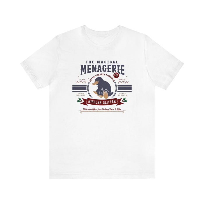 The Magical Menagerie Niffler Glitter Bella Canvas Unisex Jersey Short Sleeve Tee