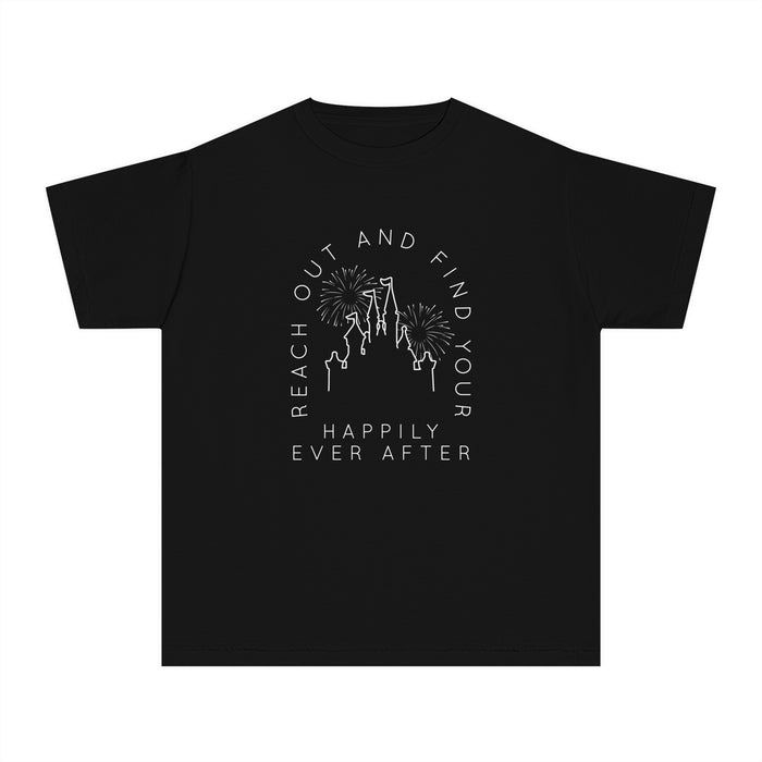 Reach Out And Find Your Happily Ever After Comfort Colors Youth Midweight Tee