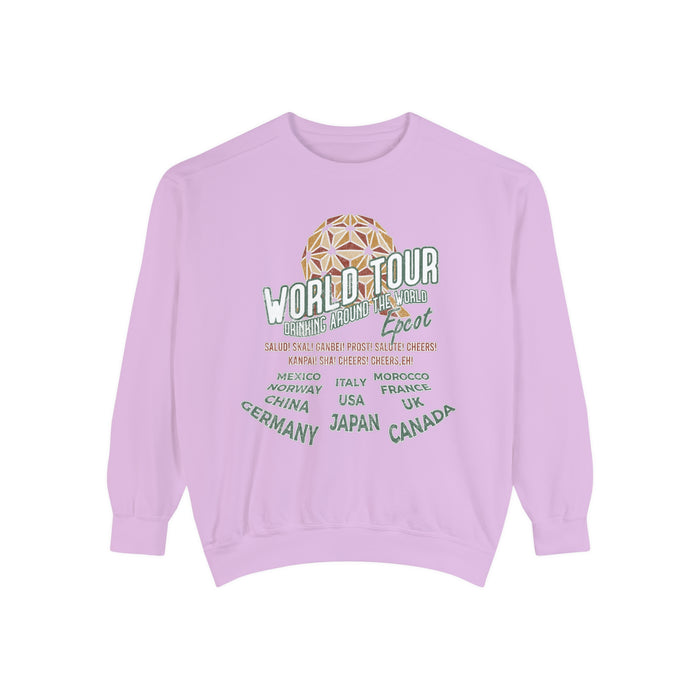 World Tour Comfort Colors Unisex Garment-Dyed Sweatshirt