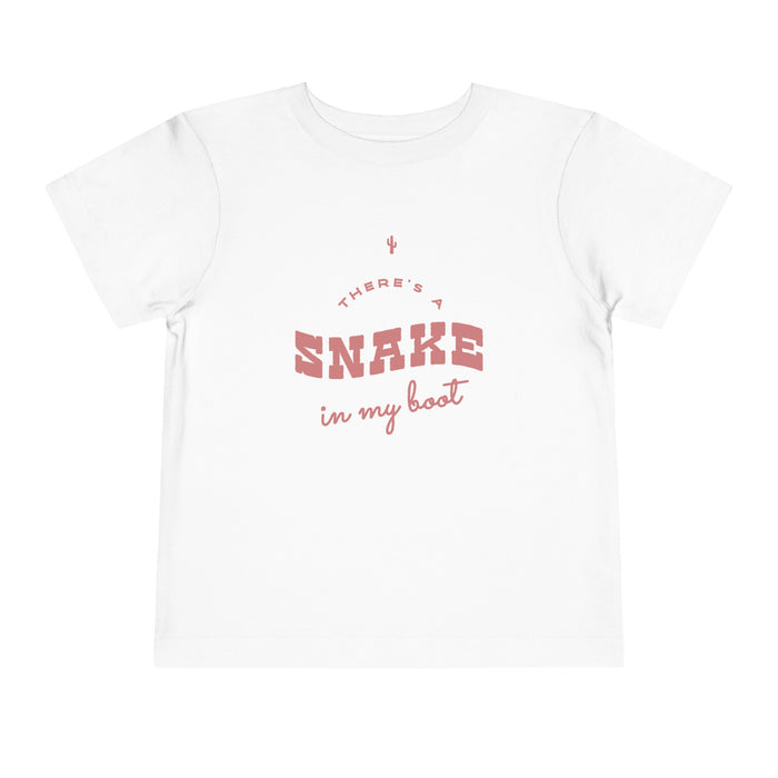 There's A Snake In My Boot Bella Canvas Toddler Short Sleeve Tee