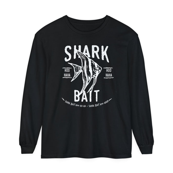 Shark Bait Hoo Haha Comfort Colors Unisex Garment-dyed Long Sleeve T-Shirt