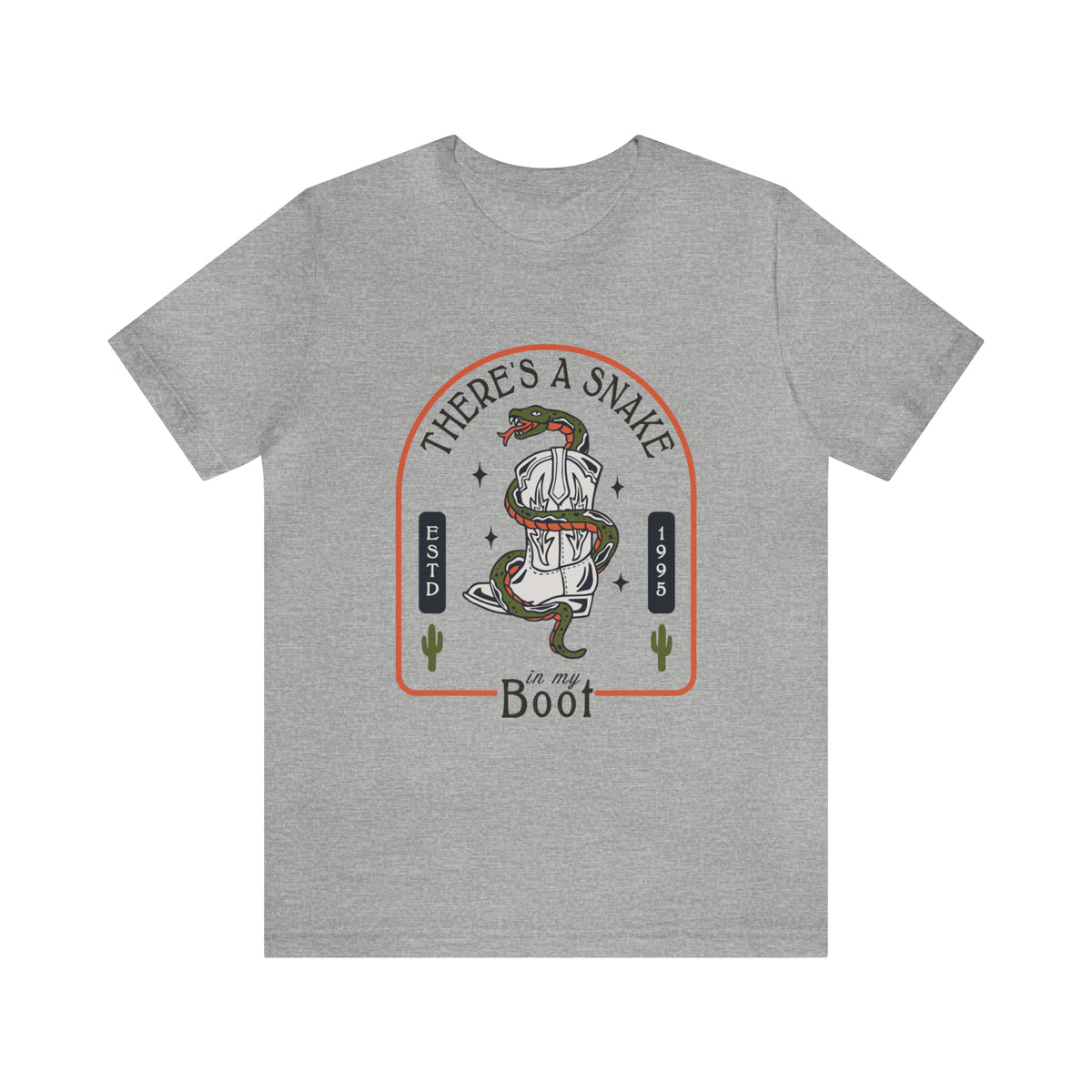 There's A Snake In My Boot Bella Canvas Unisex Jersey Short Sleeve Tee