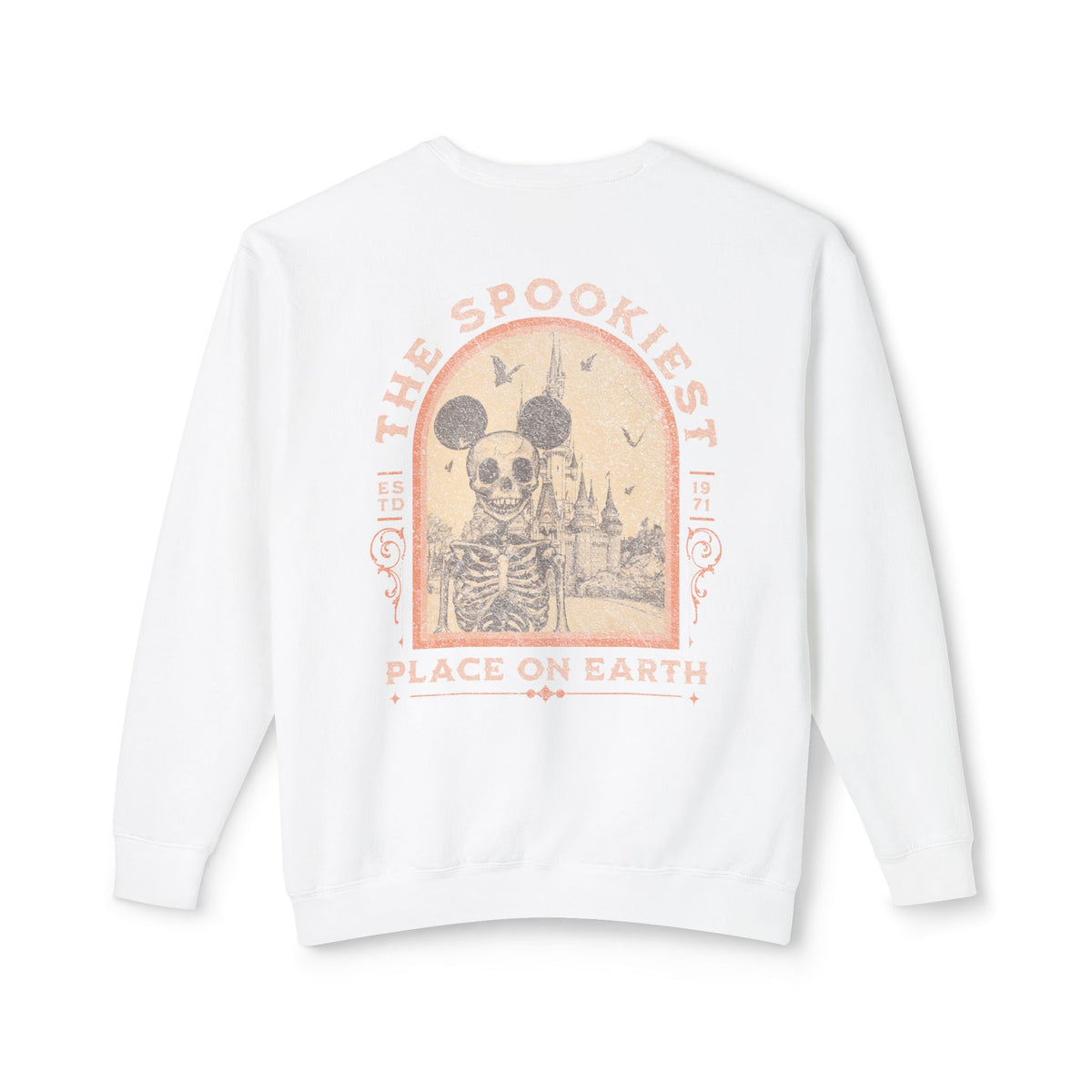 The Spookiest Place on Earth Unisex Lightweight Comfort Colors Crewneck Sweatshirt