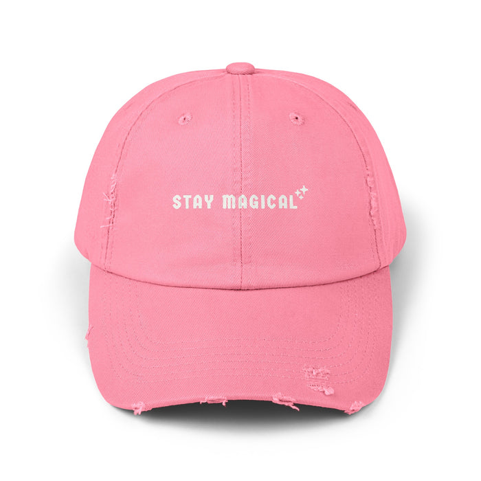 Stay Magical Unisex Distressed Cap