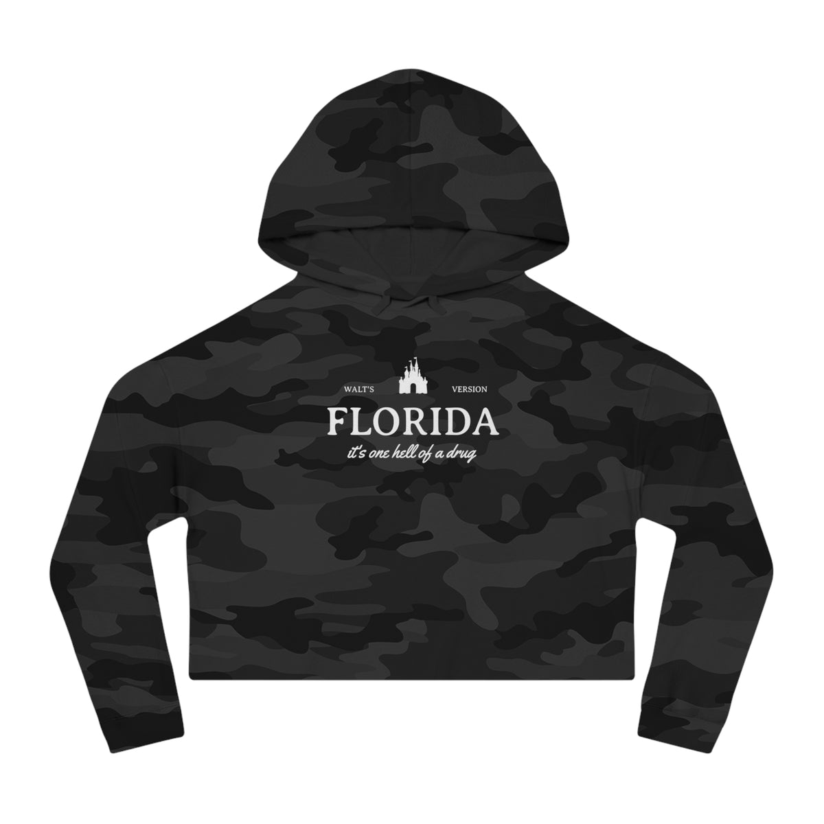 Florida It's One Hell of a Drug Women’s Cropped Hooded Sweatshirt