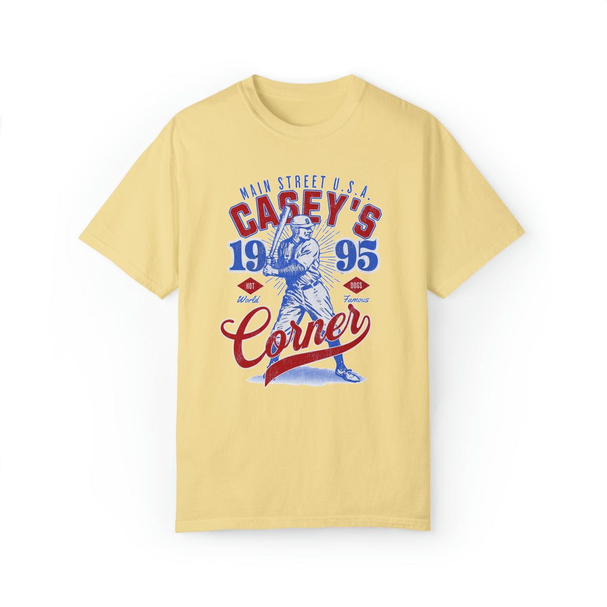 Casey’s Corner Distressed Comfort Colors Unisex Garment-Dyed T-shirt