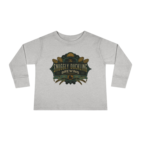 The Snuggly Duckling Brewing Rabbit Skins Toddler Long Sleeve Tee