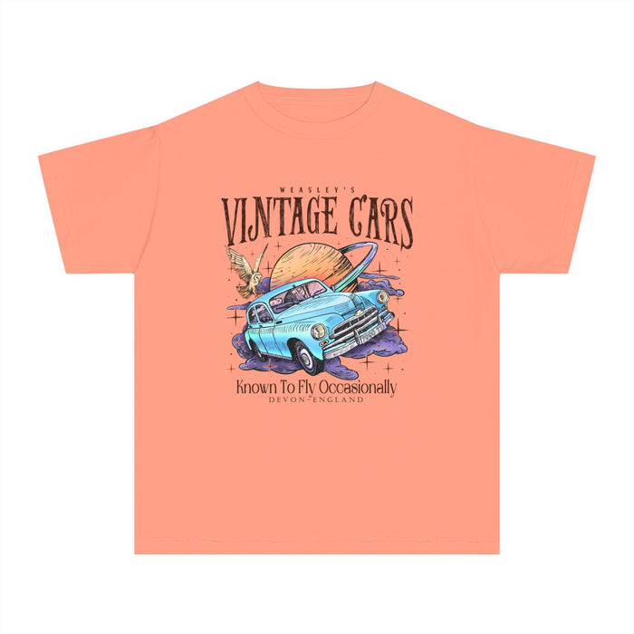 Weasley's Vintage Cars Comfort Colors Youth Midweight Tee