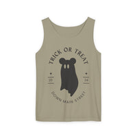 Trick or Treat Down Main Street Unisex Comfort Colors Garment-Dyed Tank Top