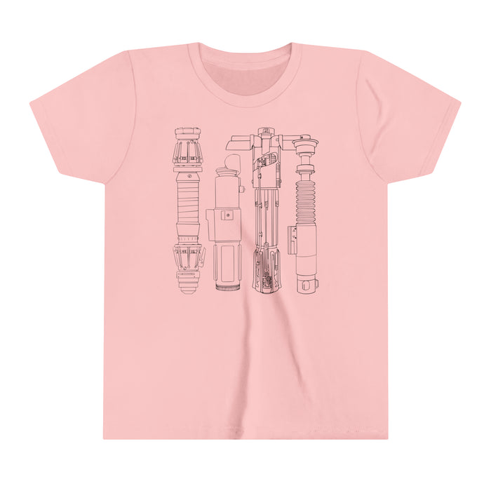 Lightsabers Bella Canvas Youth Short Sleeve Tee