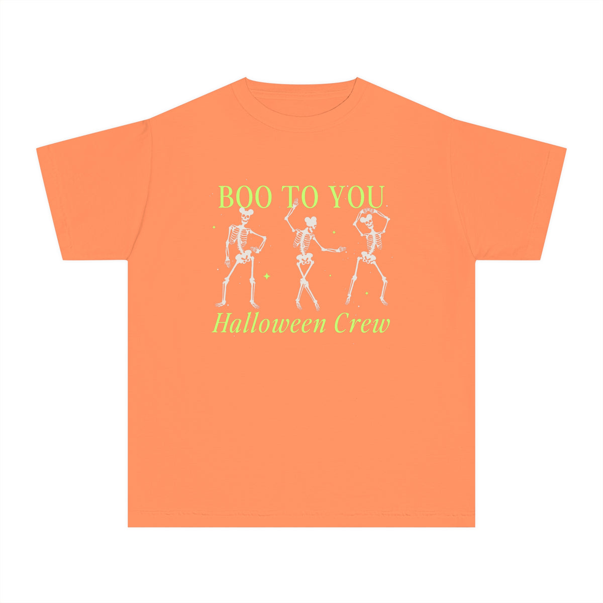 Boo To You Halloween Crew Comfort Colors Youth Midweight Tee