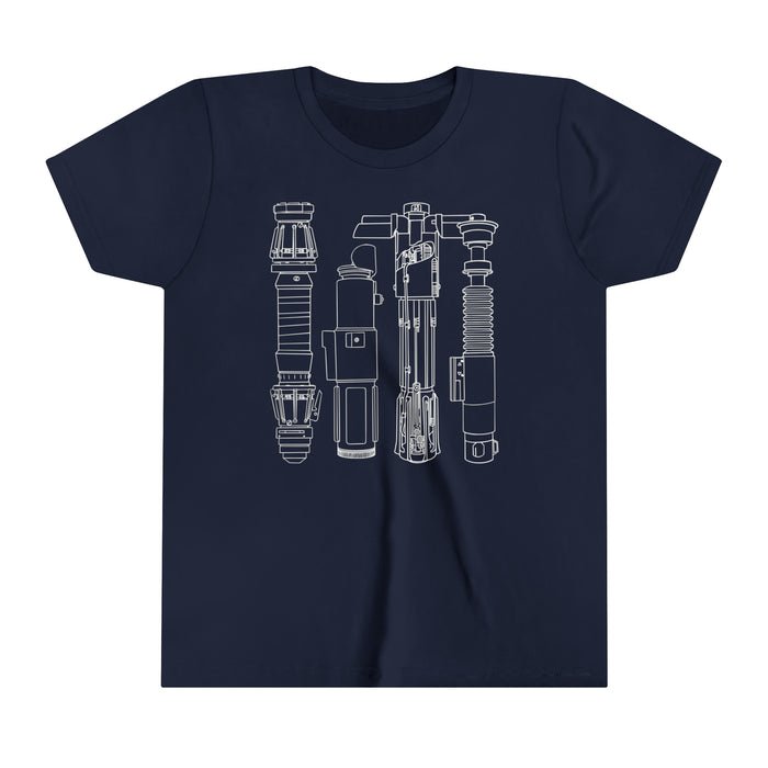 Lightsabers Bella Canvas Youth Short Sleeve Tee