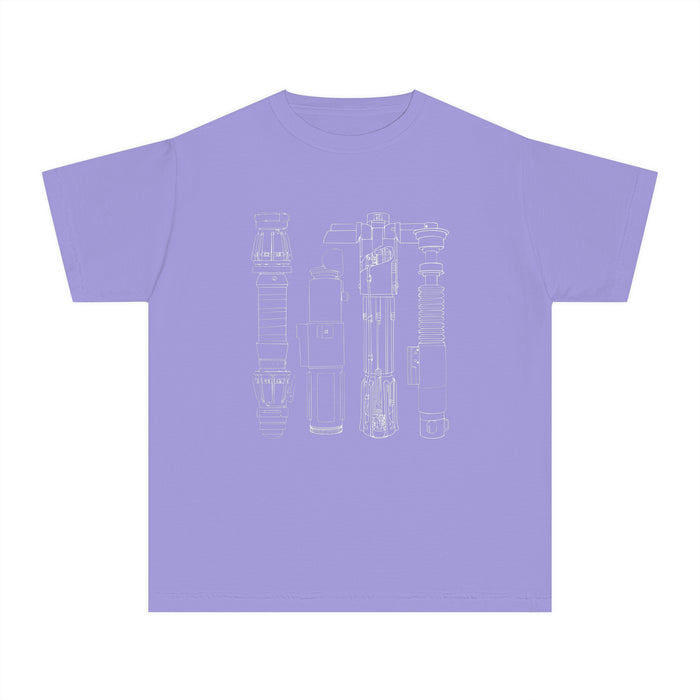 Lightsabers Comfort Colors Youth Midweight Tee