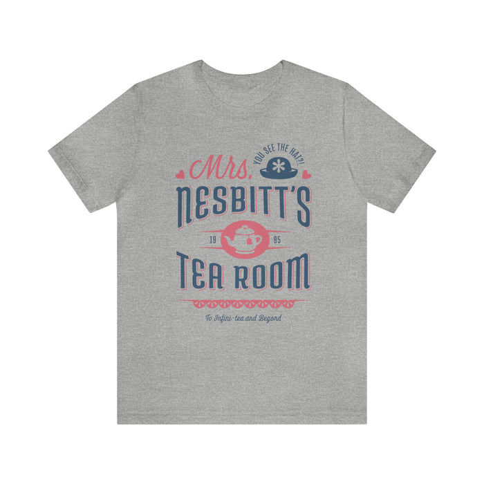 Mrs. Nesbitt’s Tea House Mint & Lavender Bella Canvas Unisex Jersey Short Sleeve Tee