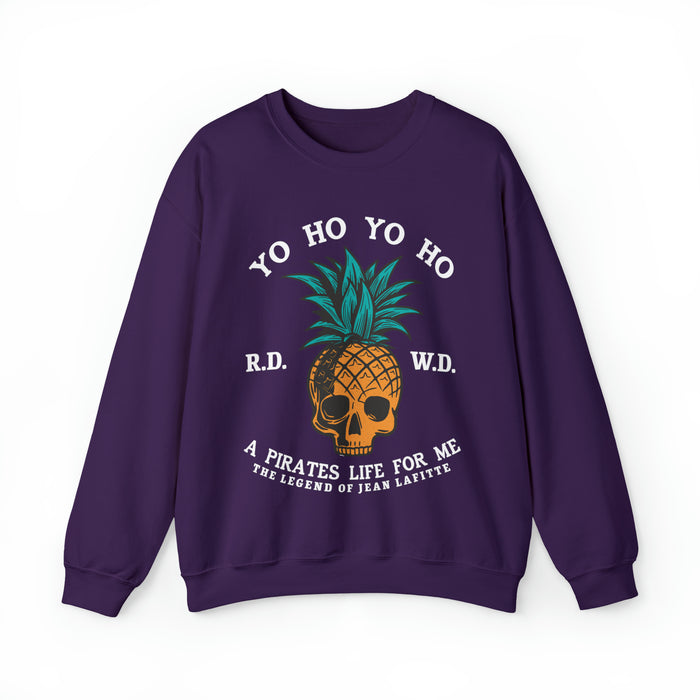 Yo Ho Pirates Life For Me Gildan Unisex Heavy Blend™ Crewneck Sweatshirt