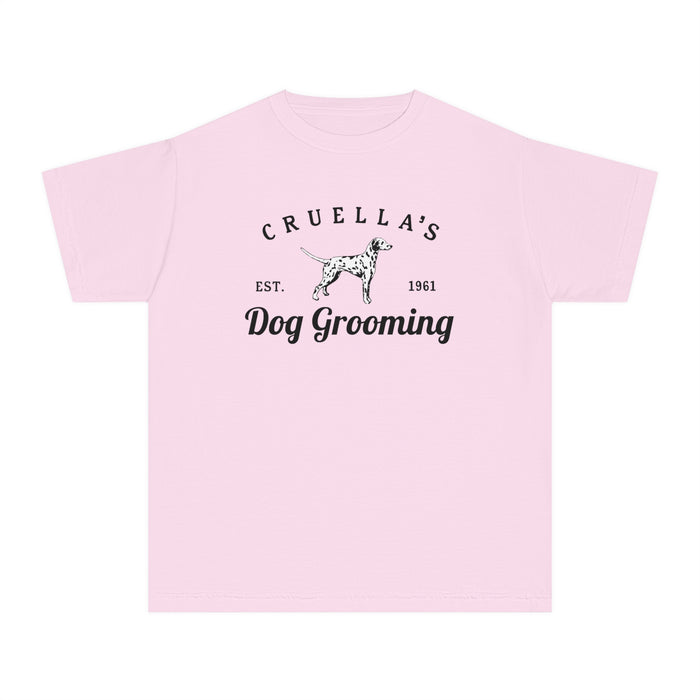 Cruella’s Dog Grooming Comfort Colors Youth Midweight Tee