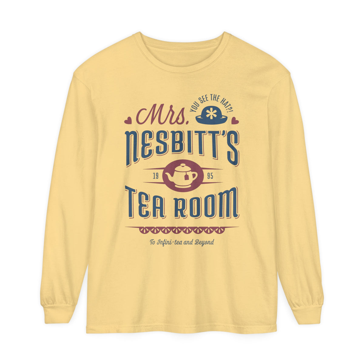 Mrs. Nesbitt's Tea Room Comfort Colors Unisex Garment-dyed Long Sleeve T-Shirt