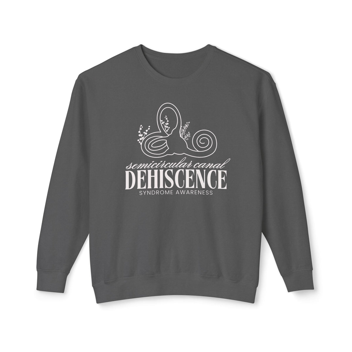 Semicircular Canal Dehiscence Syndrome Awareness Unisex Lightweight Comfort Colors Crewneck Sweatshirt