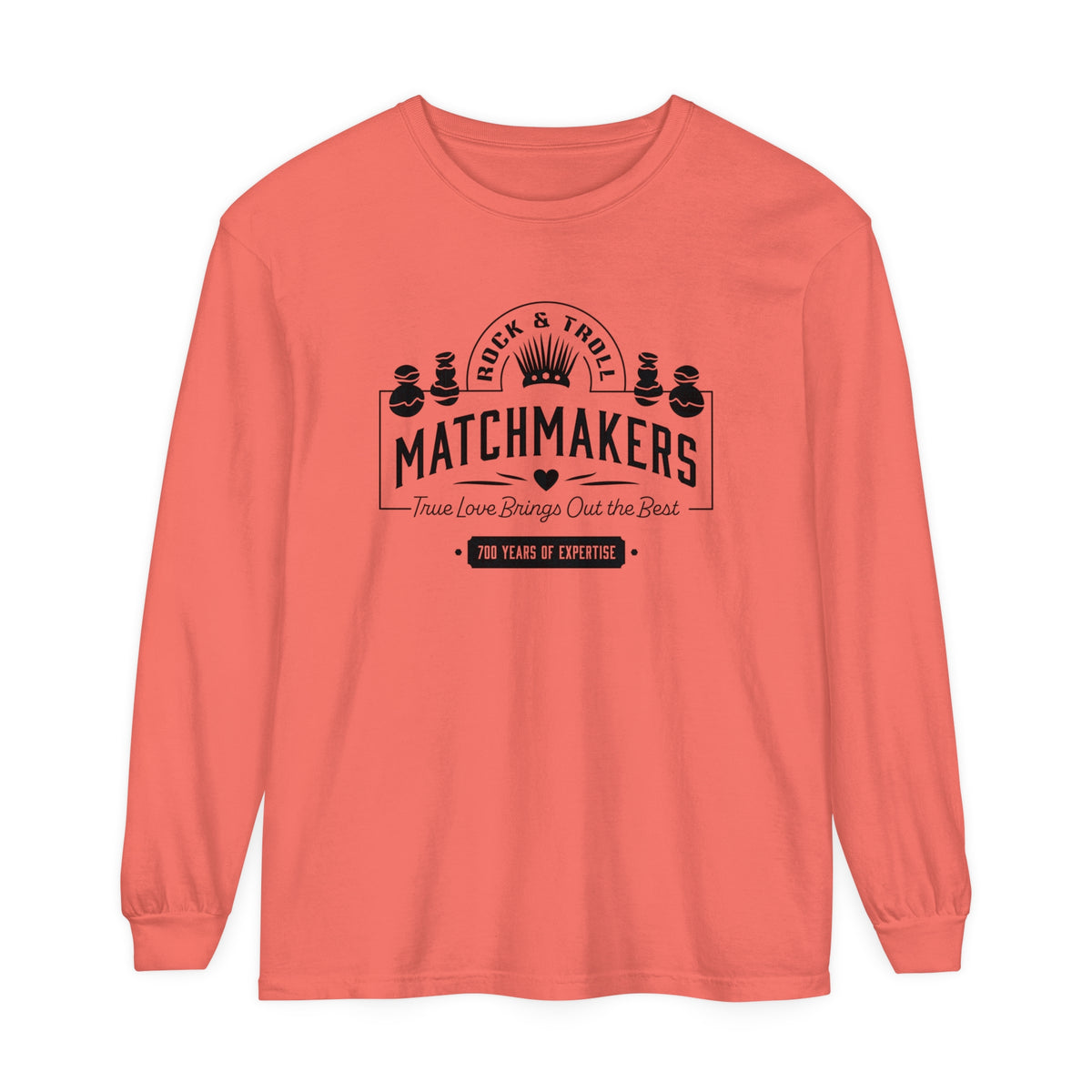 Rock & Troll Matchmakers Comfort Colors Unisex Garment-dyed Long Sleeve T-Shirt