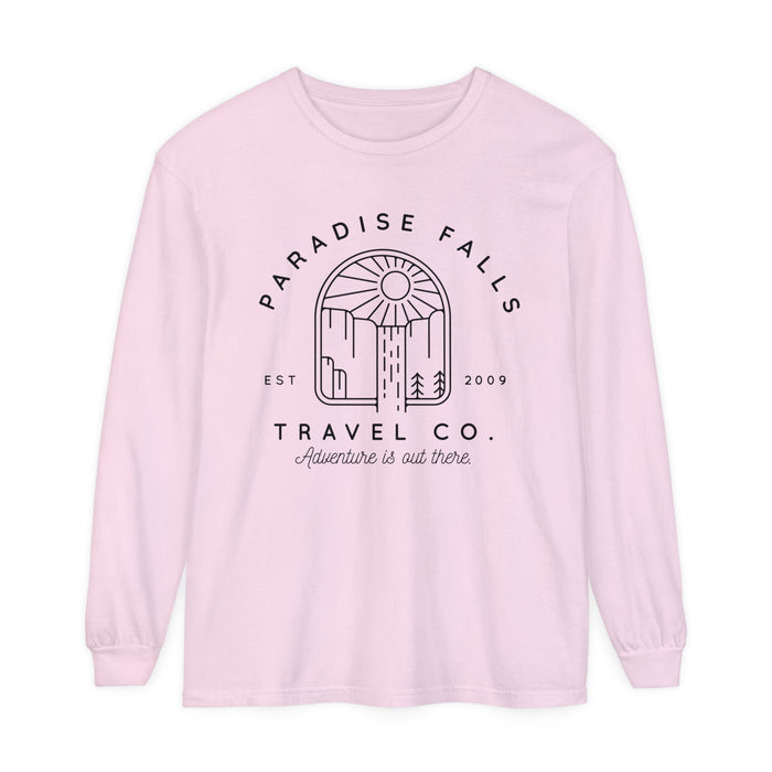 Paradise Falls Vacation Co. Comfort Colors Unisex Garment-dyed Long Sleeve T-Shirt