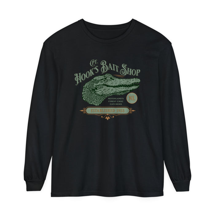 Captain Hook’s Bait Shop Comfort Colors Unisex Garment-dyed Long Sleeve T-Shirt