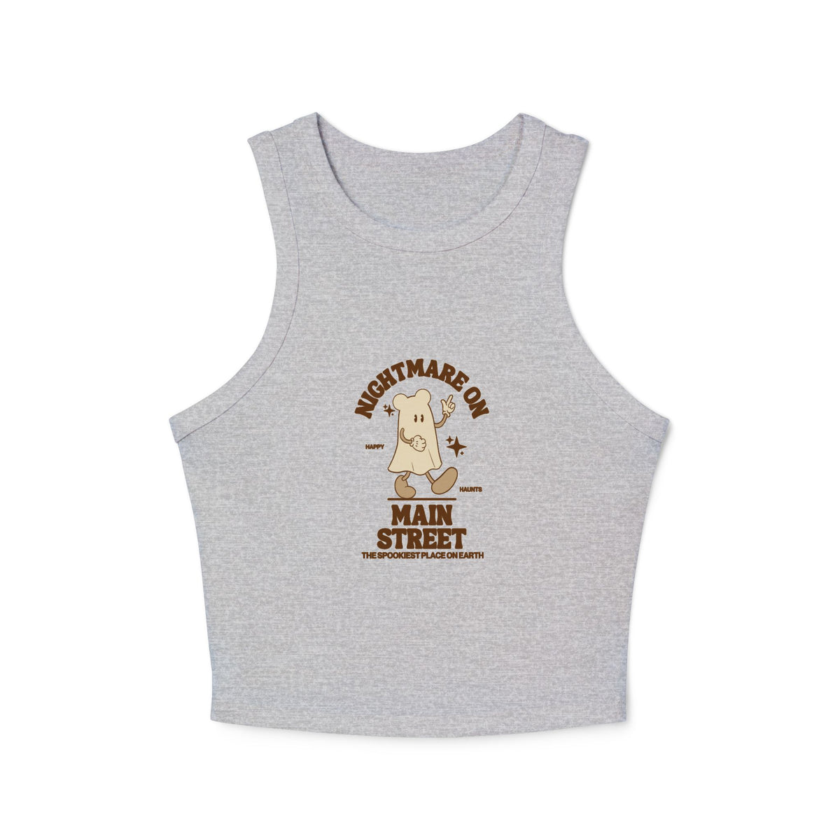 Nightmare on Main Street Women's Micro Rib Racer Tank Top