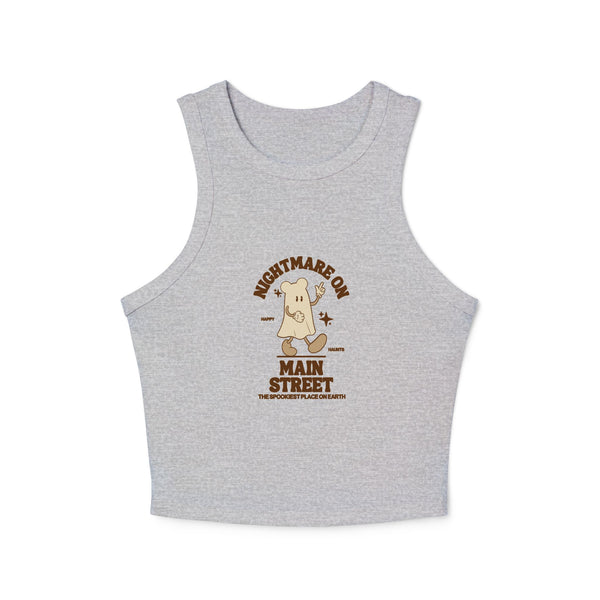 Nightmare on Main Street Women's Micro Rib Racer Tank Top