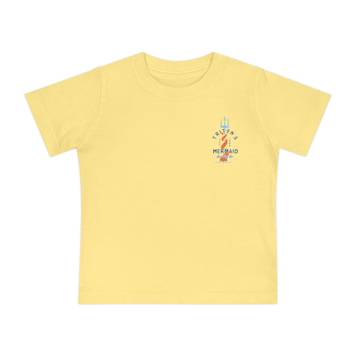 Triton's Mermaid Security Bella Canvas Baby Short Sleeve T-Shirt