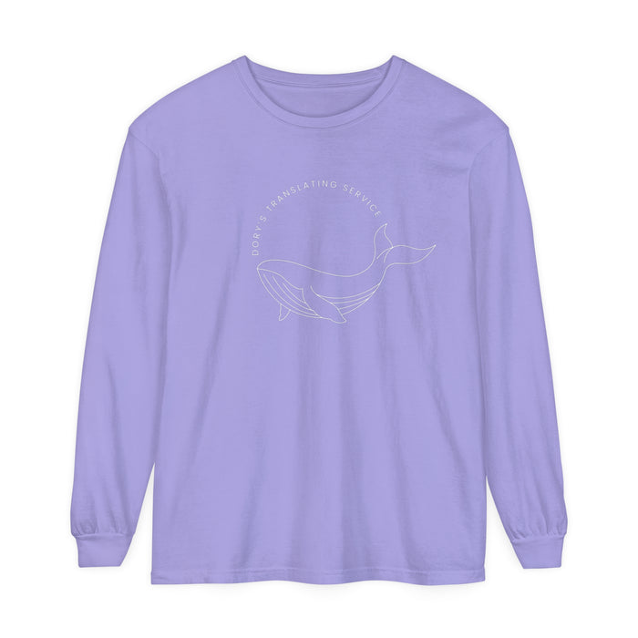 Dory's Translating Service Comfort Colors Unisex Garment-dyed Long Sleeve T-Shirt