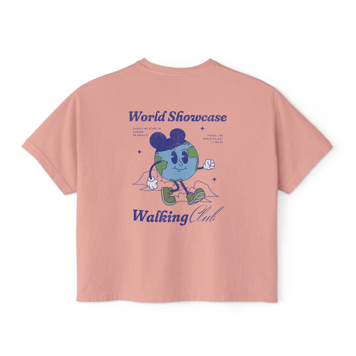 World Showcase Walking Club Comfort Colors Women's Boxy Tee