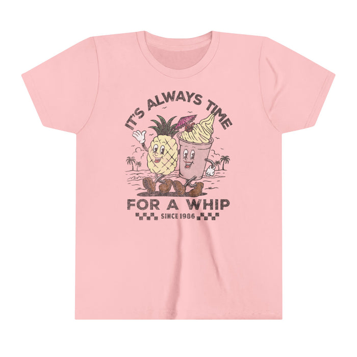 It's Always Time For A Whip Bella Canvas Youth Short Sleeve Tee