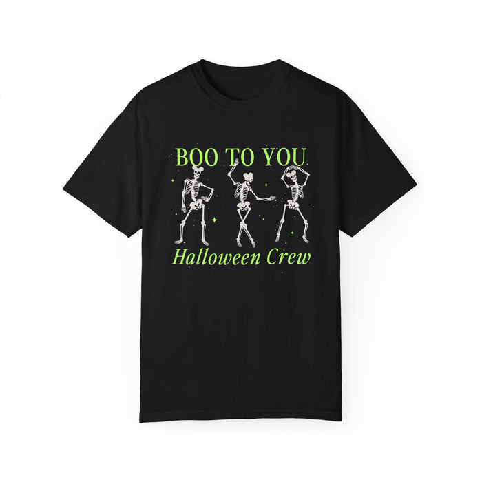 Boo To You Halloween Crew Comfort Colors Unisex Garment-Dyed T-shirt