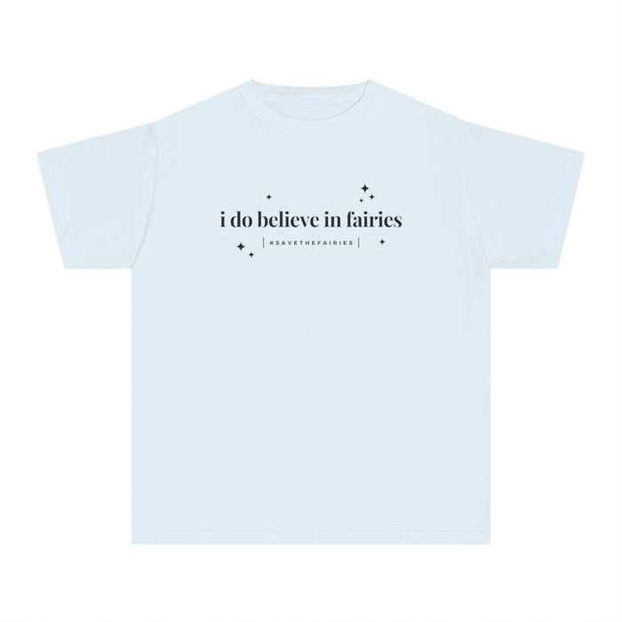 I Do Believe In Fairies Comfort Colors Youth Midweight Tee