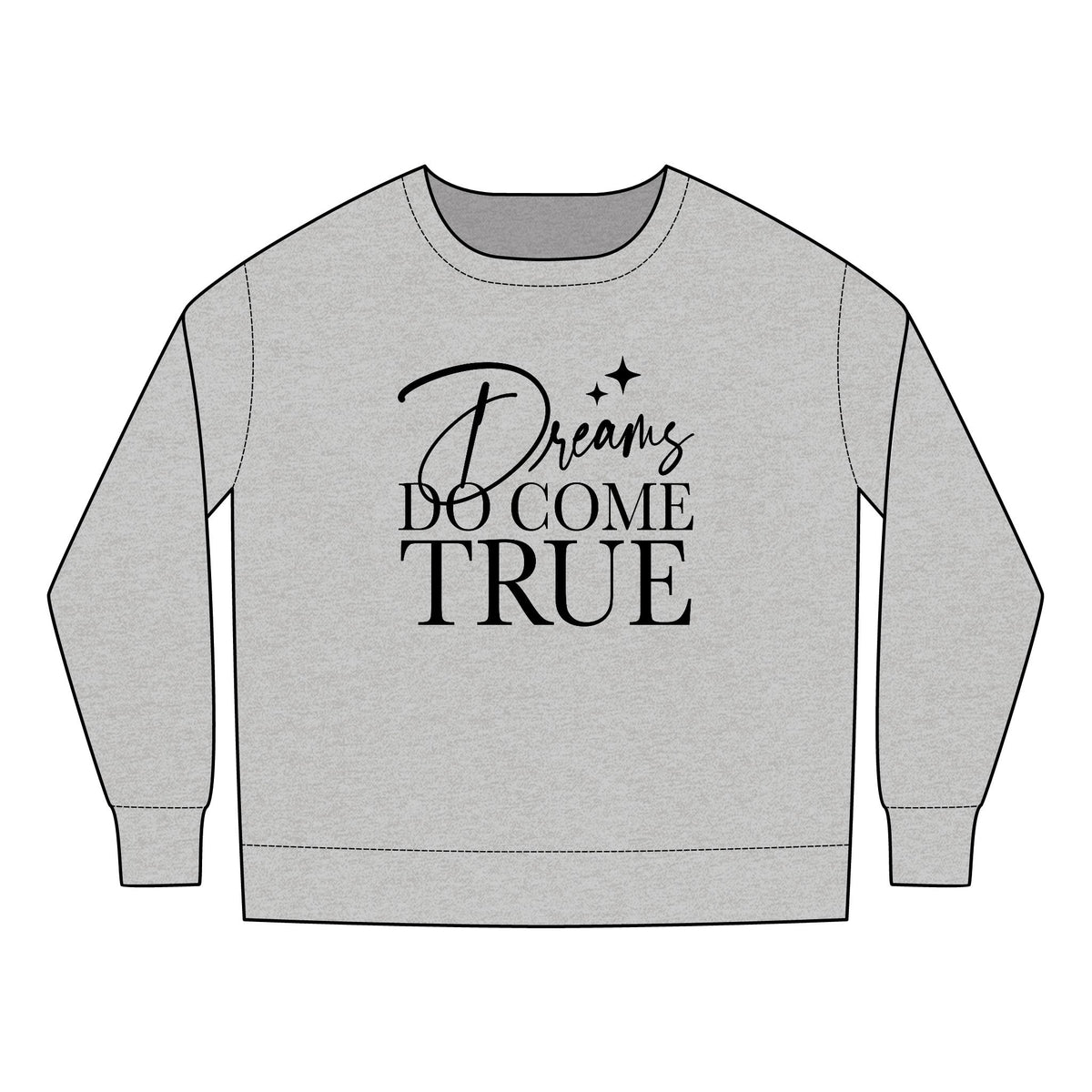 Dreams Do Come True Rabbit Skins Toddler Sweatshirt