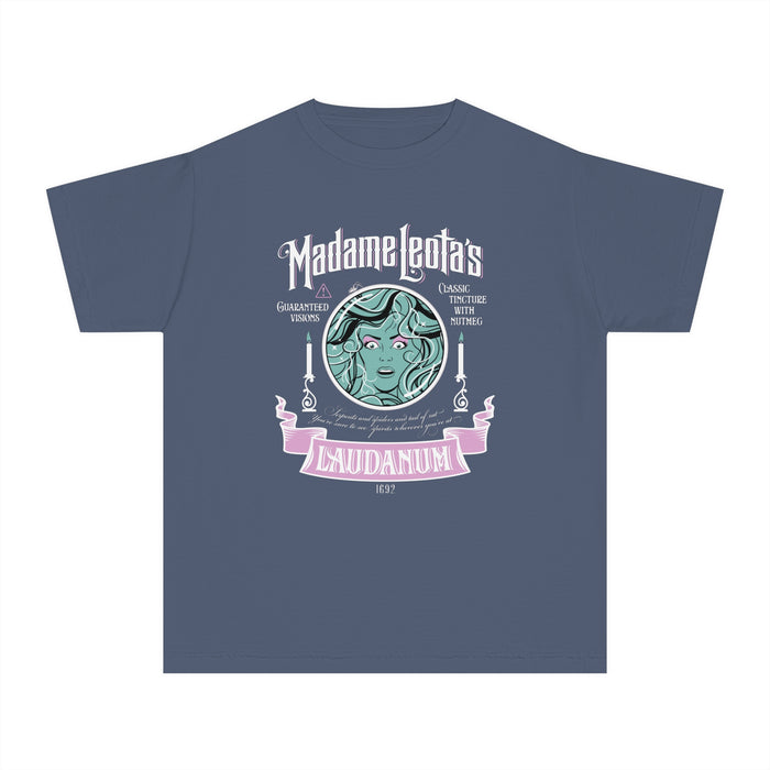 Madame Leota’s Laudanum Teal Comfort Colors Youth Midweight Tee