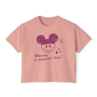 Having A Magical Day Comfort Colors Women's Boxy Tee