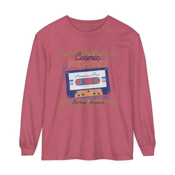 Cosmic Rewind Comfort Colors Unisex Garment-dyed Long Sleeve T-Shirt