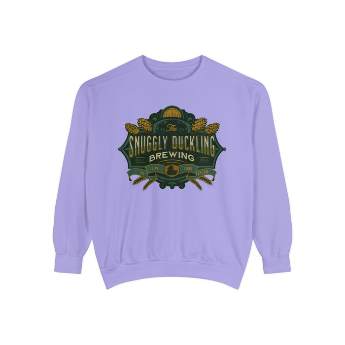 The Snuggly Duckling Brewing Comfort Colors Unisex Garment-Dyed Sweatshirt