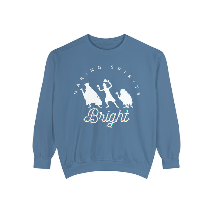 Making Spirits Bright Comfort Colors Unisex Garment-Dyed Sweatshirt