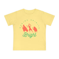 Making Spirits Bright Bella Canvas Baby Short Sleeve T-Shirt