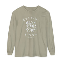 Gettin' Figgy With It Comfort Colors Unisex Garment-dyed Long Sleeve T-Shirt
