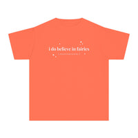 I Do Believe In Fairies Comfort Colors Youth Midweight Tee